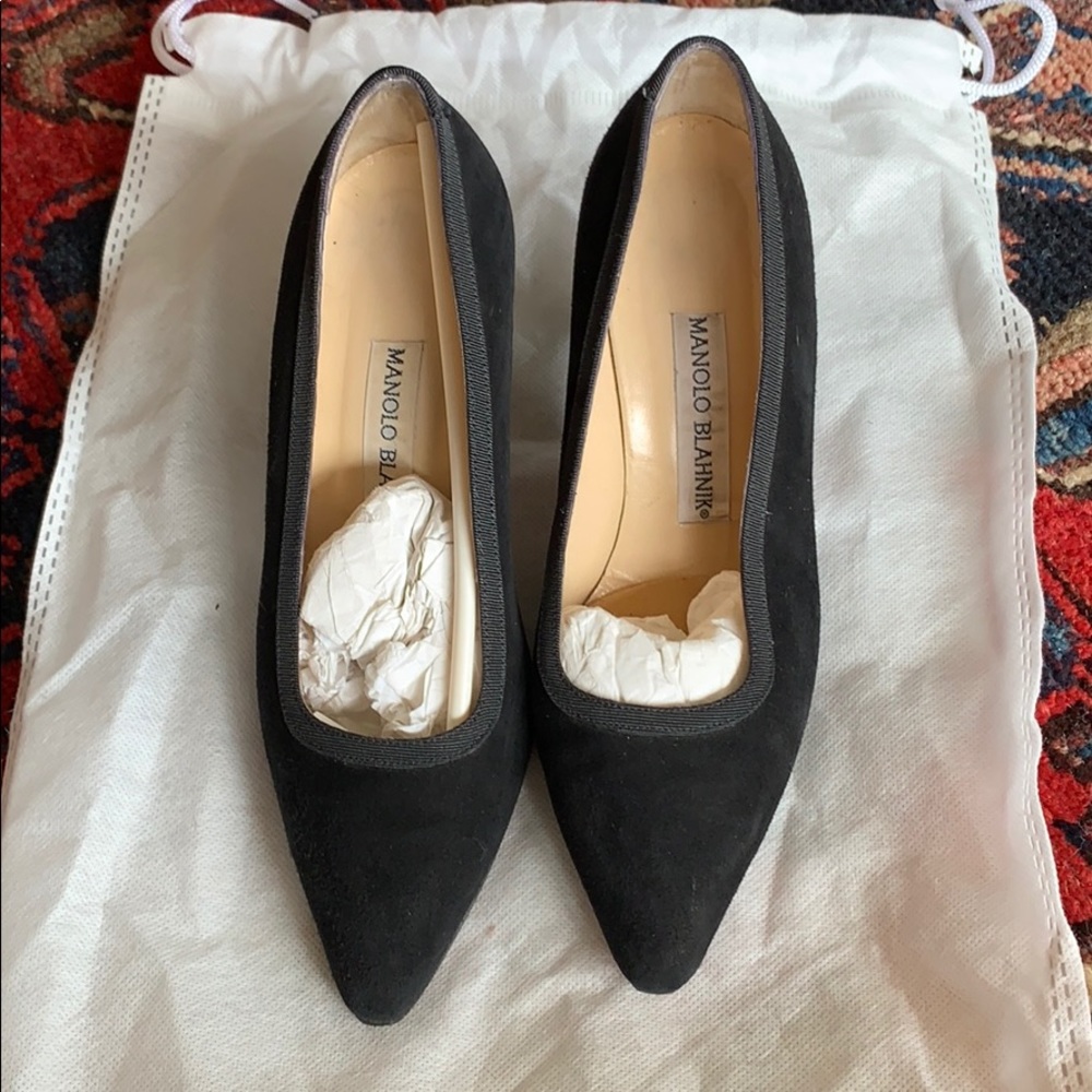 Black Manolo Blahnik heels